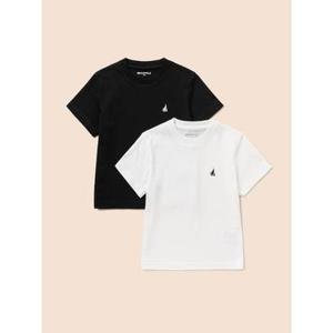 [빈폴키즈] 핫썸머 아이스 반소매 티셔츠 2PACK 세트 - 화이트 (BI6442U021)