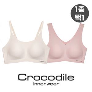 GS단독[크로커다일] 라이크라쉘론 V넥/스트랩 패드일체형 브라 1종 택1