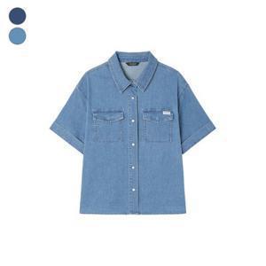 [게스] 여성 샴브레이 반팔셔츠 RP2W08J2 [정가 80,000원]