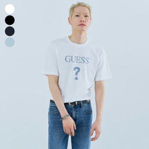 [게스][26SS] 남여공용 세미오버핏 삼각그래픽 반팔티셔츠 NQ2KE407 [정가 49,000원]