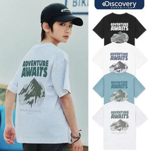 [백화점][택가55,000원]DKRS72053 키즈 프레시벤트 워싱 마운틴 그래픽 반팔티셔츠