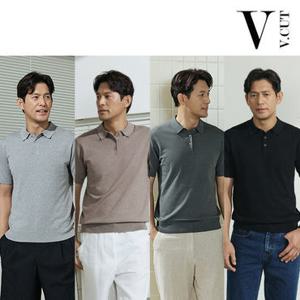 [브이컷] 26SS NEW 남성 린넨 카라니트 4종