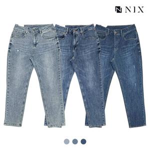 [NIX]남) 구제 테이퍼드핏 데님 팬츠(FNBRDDT130P)