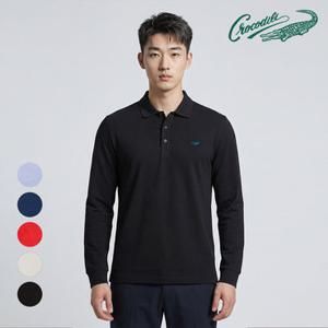 [크로커다일] 솔리드 데일리 카라 티셔츠 CDAA9TP1701