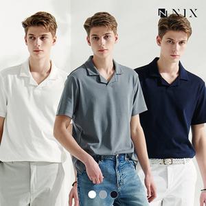 [NIX]남) 코튼 실켓 반팔 카라 티셔츠(HNPMCTC139P)