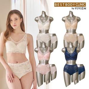 [비비안 비비씨]비비안 크레오라 볼륨업 노와이어 런닝형 여성속옷세트 12종