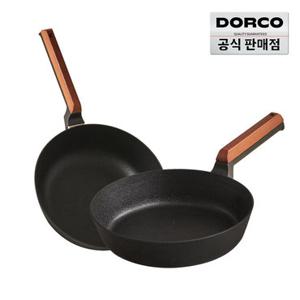 도루코 헤이즐 IH 2종(프라이팬 28cm + 궁중팬 28cm)