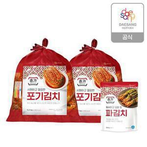 [TV상품]종가 중부식 포기김치 10.4kg (5.2kg*2)+파김치 300g