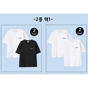 [백화점][지프]지프 (Jeep) 2PACK 남녀공용 반팔티셔츠