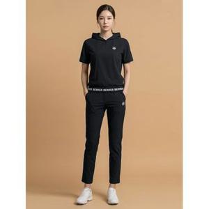 [럭스골프] 여성 쿨터치 후드 반팔 밴딩 팬츠 셋업 M3W6M902W