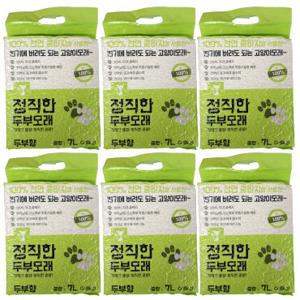 7L x 6개 고양이두부모래 먼지없는 정직한 고양이모래
