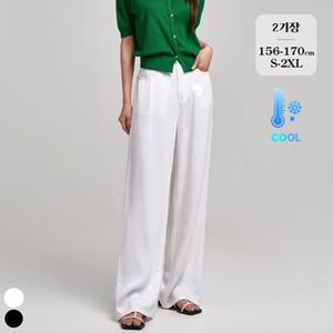 포레스트핏 (여름찐코튼4탄) 와이드 쿨 밴딩 팬츠 P2436