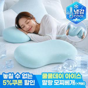 모니즈 쿨쿨데이 아이스 말랑 모찌베개 메모리폼 숙면 베개(커버분리형)