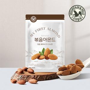 [산과들에] 출고당일볶는 25년산 당일볶음아몬드 1kg (500g+500g) 햇아몬드