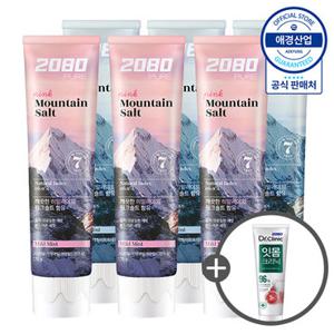 [애경] 2080 히말라야 퓨어 솔트 치약 120g x6개 (+치약 50g 증정)