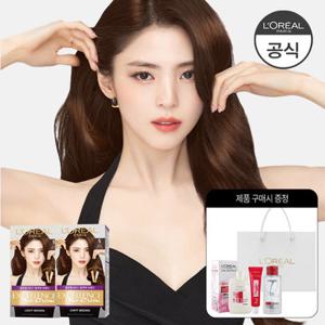 [로레알] [2개] 엑셀랑스 듀오크림 염색약 9종 택1(+증정 헤어마스크 세트+BR 샴푸 100ml+쇼핑백)