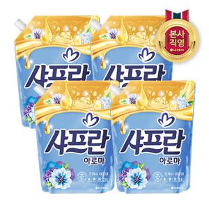 [빠른배송] 샤프란 아로마 프레쉬 아로마 리필 2.1L*4개