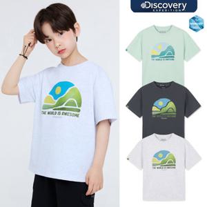[백화점]디스커버리키즈 DKRS78063 키즈 프레시벤트 선라이즈 그래픽 반팔티셔츠