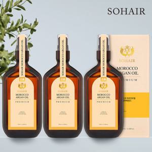 쏘헤어 모로코 아르간오일 프리미엄 헤어에센스 100ml 3병