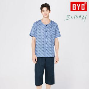 [BYC]BYC 모시메리 남성 잠옷 세트 상하의 여름 쿨링 통기성 홈