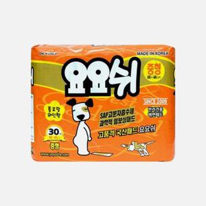 [4개세트] 요요쉬 배변패드 플로랄와인 중형 30매 (48x60cm) 강아지 배변패드