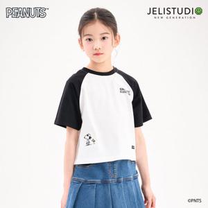 [젤리스튜디오] [피너츠]스누피와 우드스탁 쿨반팔티셔츠