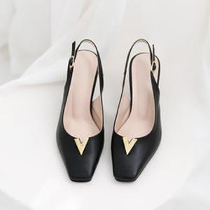 [할리샵](321L8)엣지걸 슬링백힐 4/7cm