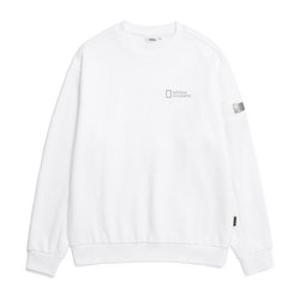 내셔널지오그래픽 N224USW830 어스 루즈핏 맨투맨 WHITE