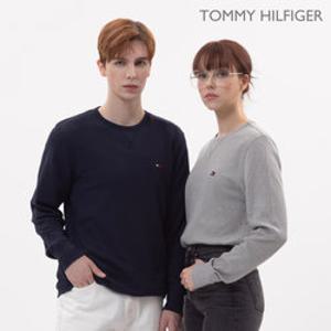 타미힐피거 와플 크루넥 긴팔티셔츠 롱슬리브 T3585