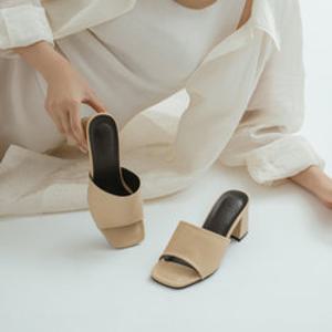 [SOVO] 몽리브 2type 뮬 슬리퍼 4cm 6cm