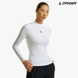 [스파이더] 여성 프로웹 하이넥 컴프레션 티셔츠 SPHPCNCL291WWHT
