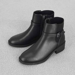 엘칸토 마쯔 여성 니트 버클 앵클 부츠 4cm LCWA22M34V