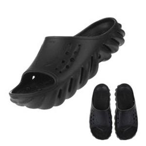 크록스 CROCS 남여공용 에코 슬라이드 208170-001 블랙