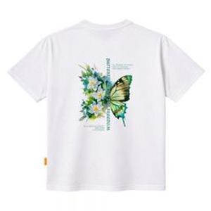 엘라모 릴리플라이 반팔 티셔츠 남녀공용 빅사이즈 S~4XL