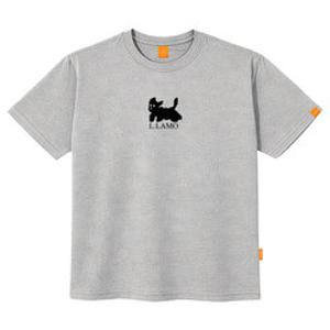 엘라모 흰검둥이 반팔티셔츠 남녀공용 빅사이즈 S~4XL