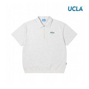 [UCLA]남녀공용 미니쮸리 칼라 반집업 반팔 티셔츠(UA4ST91)