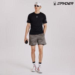 [스파이더] 남성 러닝 라이트 우븐 반바지 SPIMCNTR232MGRY