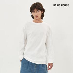 [베이직하우스](2PACK) 순면 라운드넥 긴팔티셔츠 2팩 LATS0103