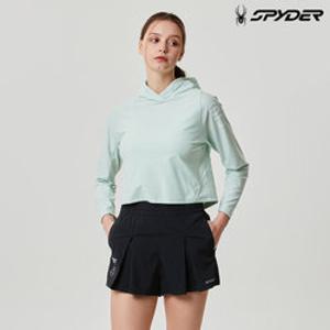 [스파이더] 여성 에어리 피스테 우븐 반바지 SPJMCNTR353WBLK