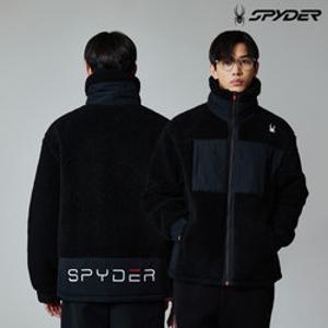 [스파이더] 남성 플리스 패딩 셜파 자켓 SPJPCNFT312MBLK