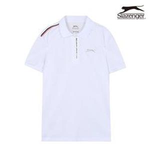 [슬레진저]여성 플라켓배색 폴로 티셔츠 (화이트) S22WK7360-WH