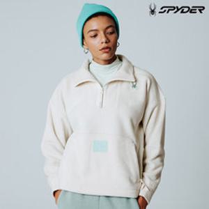 [스파이더] 여성 하이넥 타월 아노락 티셔츠 SPIWCNRL351WIVY