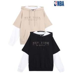 [백화점][엔비에이]뉴욕닉스 [NYK KNICKS] 레이어드 후드티셔츠 N223TH035Z