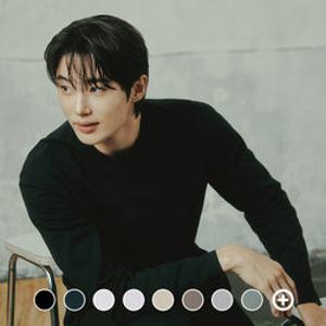 [지오다노/본사] 024910 코튼 크루넥 긴팔 티셔츠