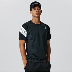 [스파이더] 남성 로고 반팔 티셔츠 SPIFCNRS201UBLK