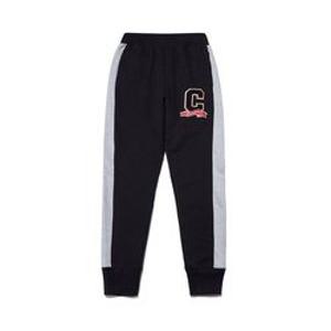 [챔피온]남녀공용 Reverse Weave 캠퍼스 컬러블록 기모 조거팬츠 블랙 CKPA2F309BK