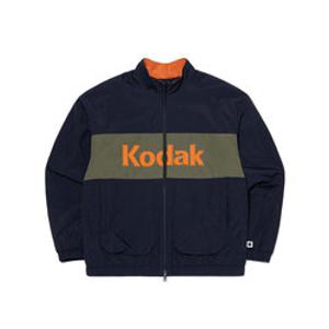 [코닥어패럴] 컬러블럭 마이크로플리스 안감형 자켓 NAVY