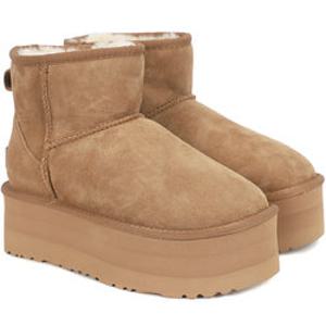 오즈어그웨어 UGG 플랫폼 미니 양털 부츠 (OUW102PP-CHESTNUT)