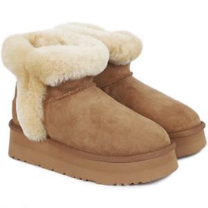 오즈어그웨어 UGG 메이브 플랫폼 미니 부츠 (OUW229P-CHESTNUT)