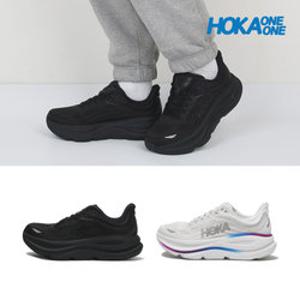 호카 여성 운동화 본디9 와이드 블랙/코스믹 그레이 2종택1